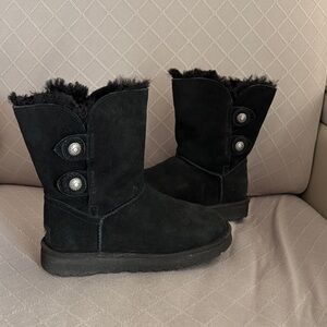 UGG Classic Black Suede Boots